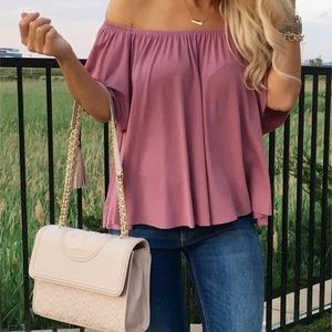 BP white off the shoulder top